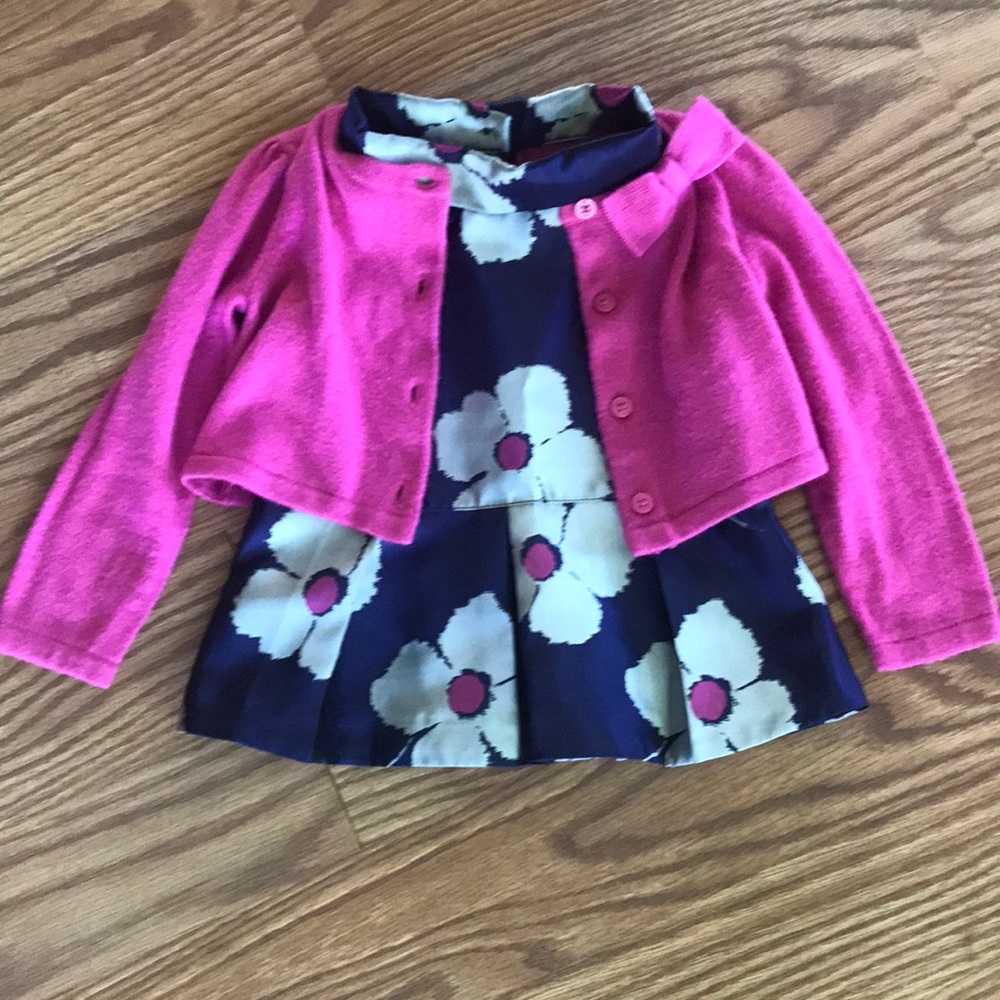 2t Janie and Jack sleeveless top w/ sweater